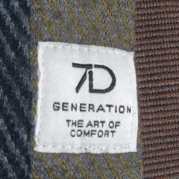 7Diamonds Men's Generation Plaid Soft Flannel Button Up Long Sleeve Shirt S - Picture 5 of 8